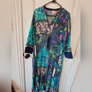 Colorful Patterned Women's Dress